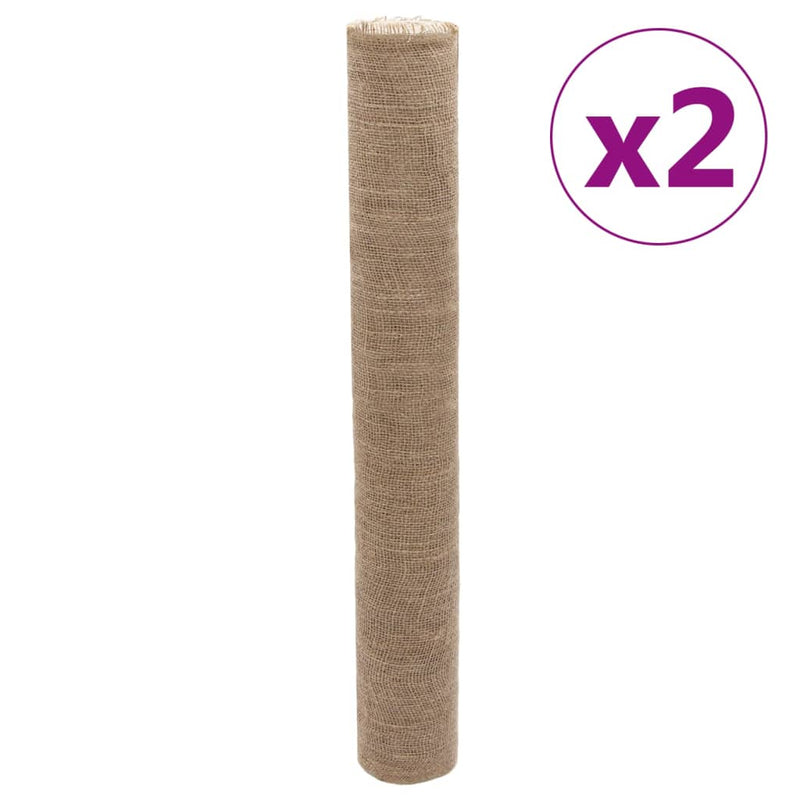 vidaXL Jute Rolls 2 pcs 1x50 m 100% Jute 200 gsm