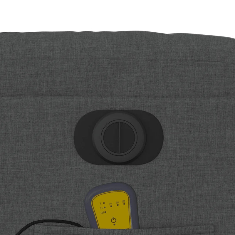 Electric Stand up Massage Recliner Chair Dark Grey Fabric
