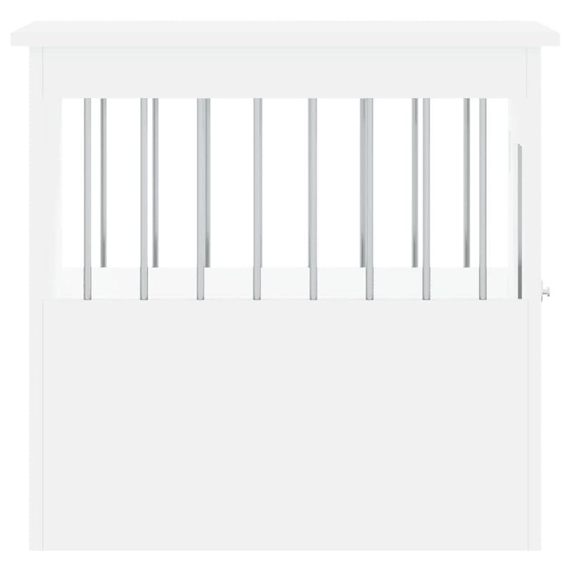 vidaXL Dog Crate Furniture White 45x62x59 cm Engineered Wood