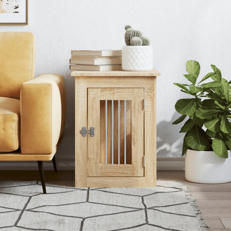 Dog Crate Furniture Sonoma Oak 45x62x59 cm Engineered Wood
