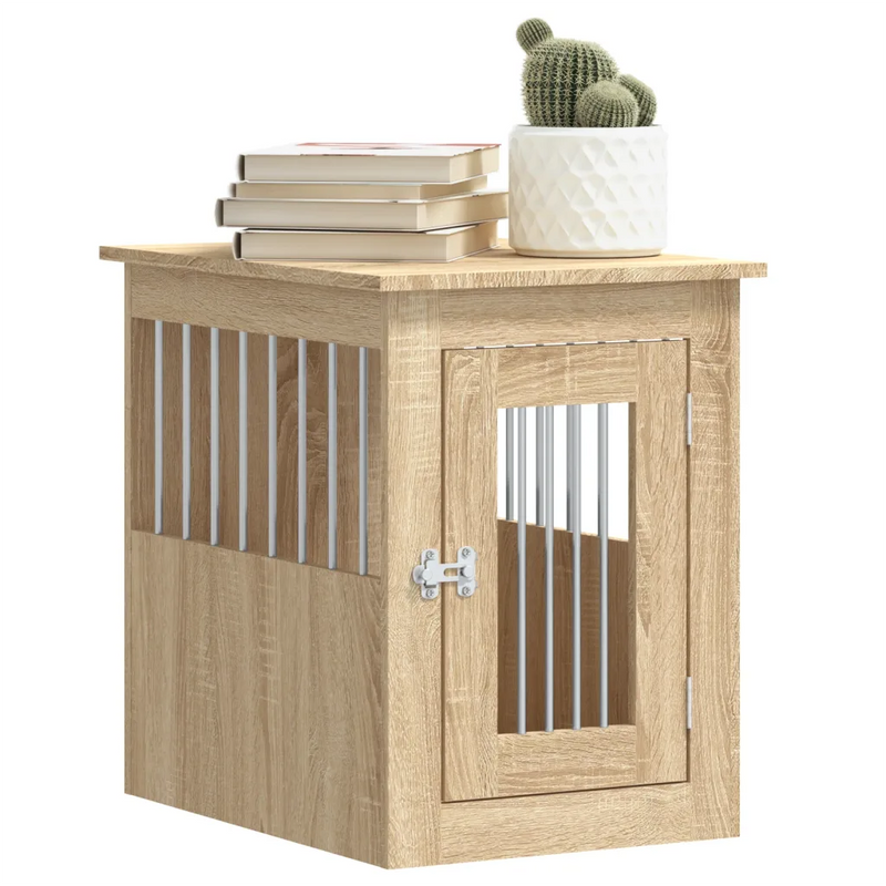 Dog Crate Furniture Sonoma Oak 45x62x59 cm Engineered Wood
