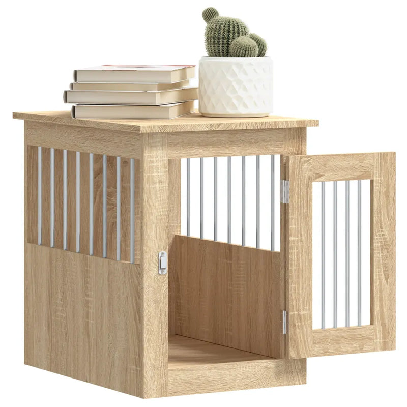 Dog Crate Furniture Sonoma Oak 45x62x59 cm Engineered Wood