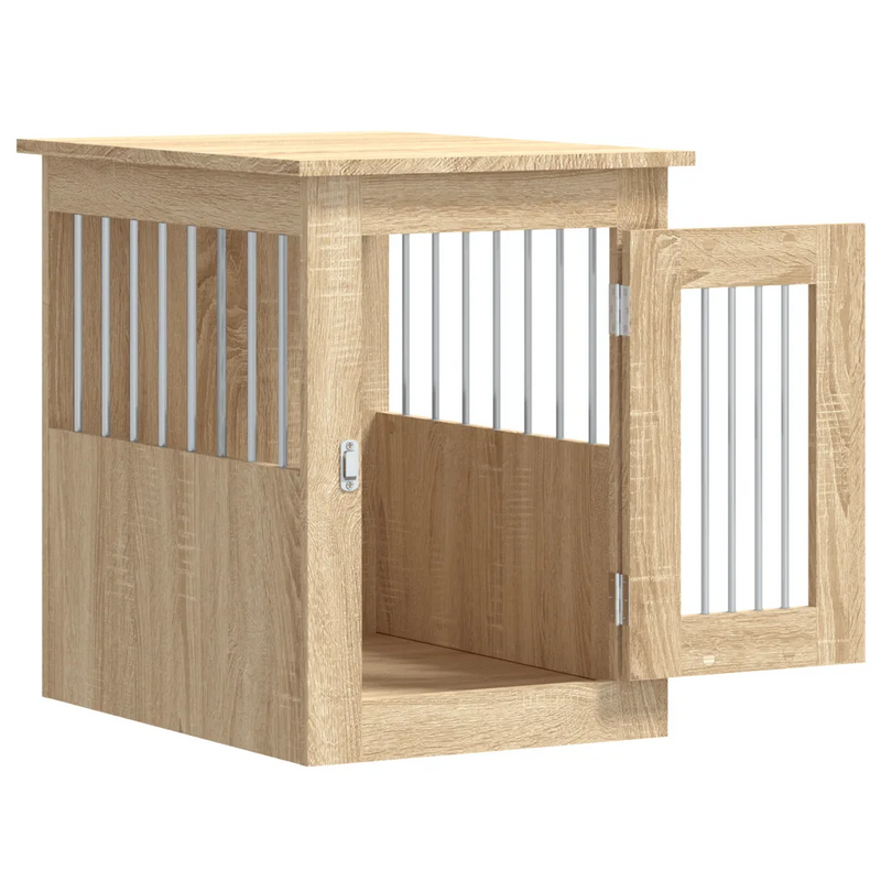 Dog Crate Furniture Sonoma Oak 45x62x59 cm Engineered Wood