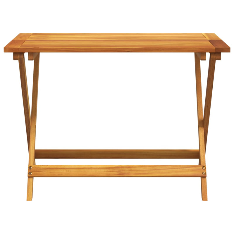 vidaXL Folding Garden Table 90x52.5x65 cm Solid Wood Acacia