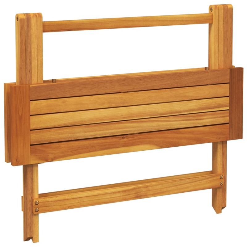 vidaXL Folding Garden Table 90x52.5x65 cm Solid Wood Acacia