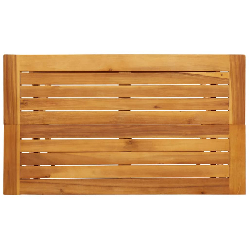 vidaXL Folding Garden Table 90x52.5x65 cm Solid Wood Acacia