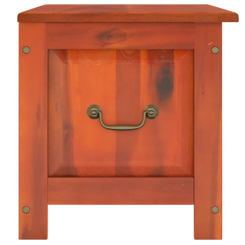 vidaXL Storage Chest with Lid Brown Solid Wood Acacia