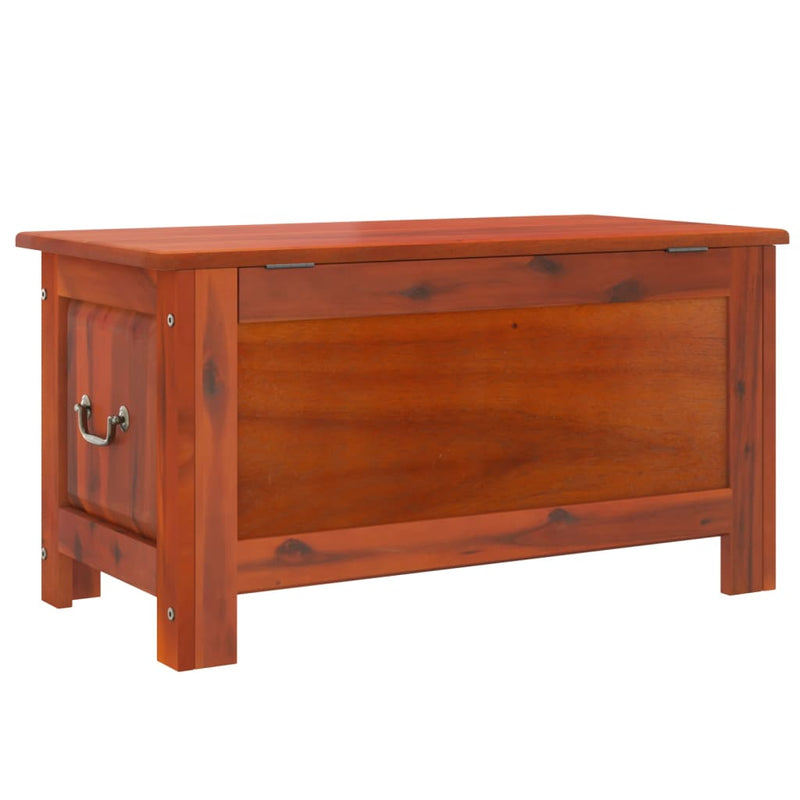 vidaXL Storage Chest with Lid Brown Solid Wood Acacia