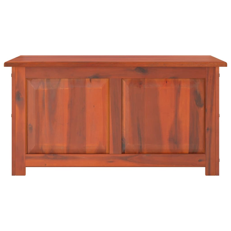 Storage Chest with Lid Brown Solid Wood Acacia