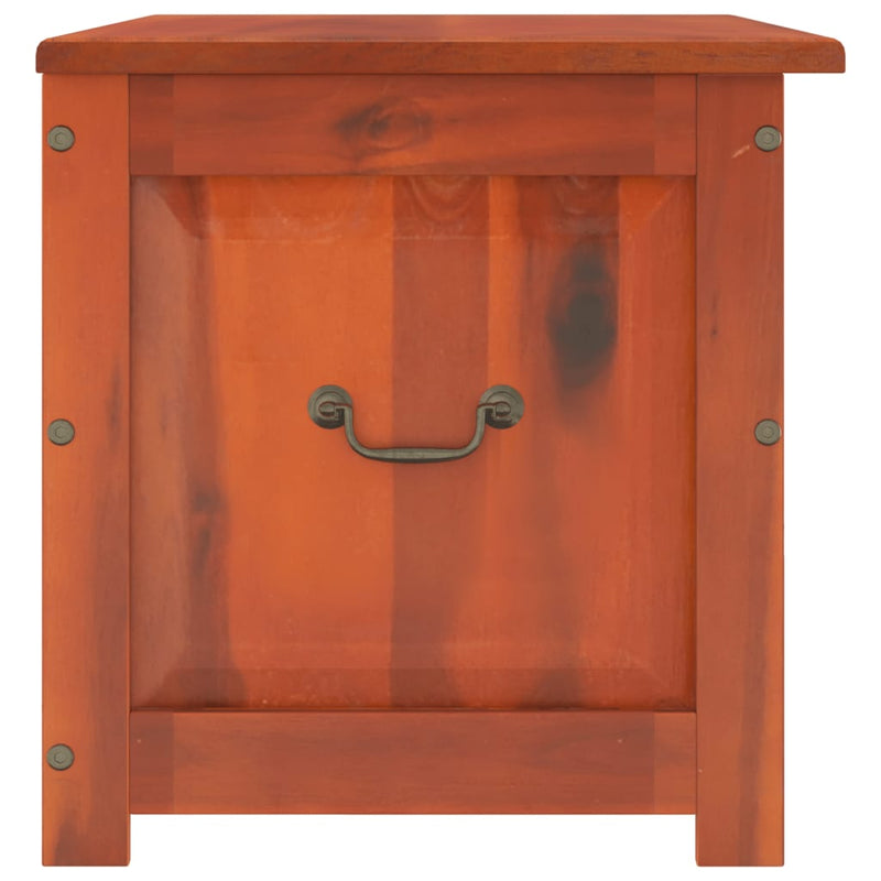 vidaXL Storage Chest with Lid Brown Solid Wood Acacia