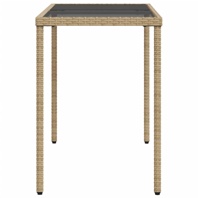 vidaXL 5 Piece Garden Dining Set with Cushions Mix Beige Poly Rattan