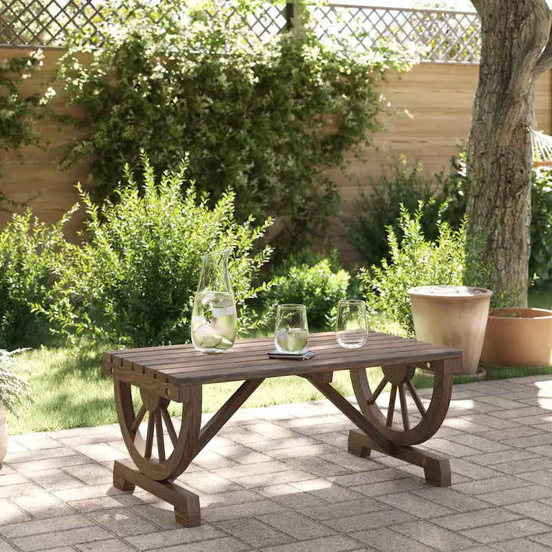 Garden Coffee Table 90x50x40 cm Solid Wood Fir