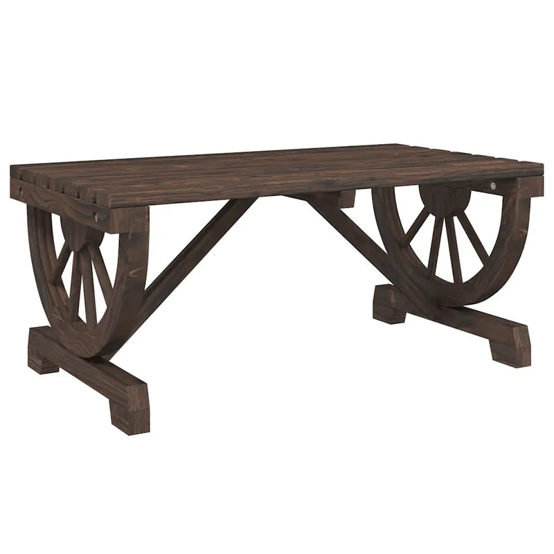 Garden Coffee Table 90x50x40 cm Solid Wood Fir
