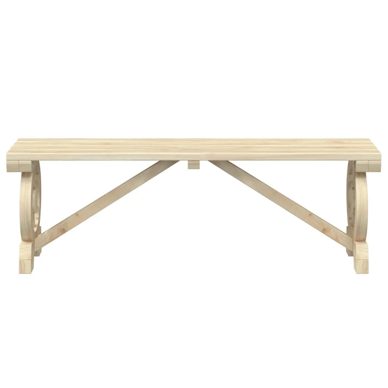 Garden Bench 115 cm Solid Wood Fir
