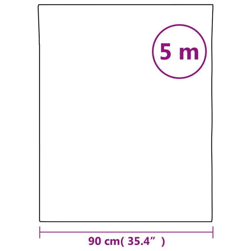 vidaXL Furniture Sticker Self-Adhesive Matte Black 90x500 cm PVC