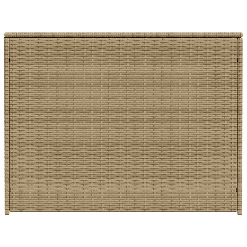 Garden Storage Box Mix Beige 984L Poly Rattan