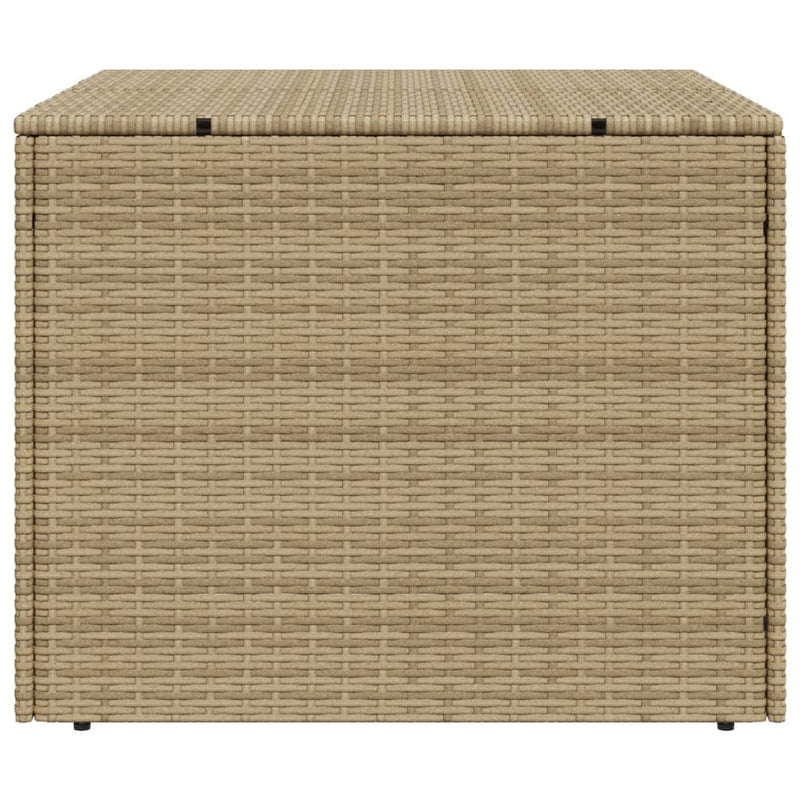 Garden Storage Box Mix Beige 291L Poly Rattan