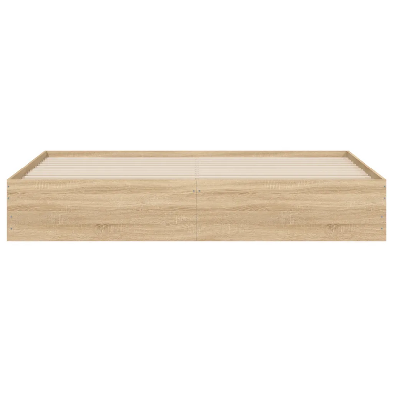 Bed Frame with Drawers without Mattress Sonoma Oak 180x200 cm