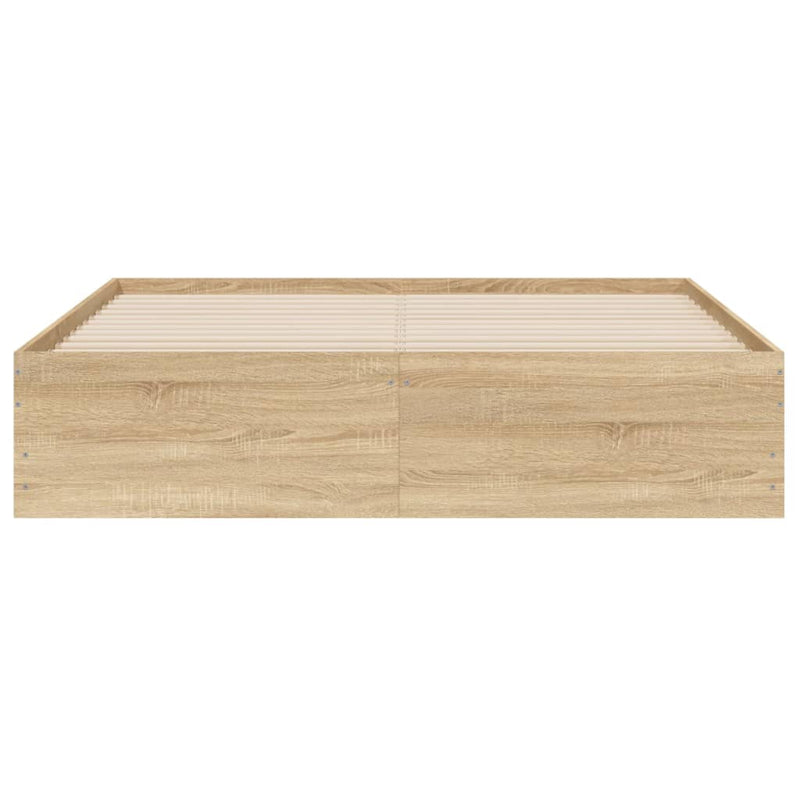 vidaXL Bed Frame with Drawers without Mattress Sonoma Oak 150x200 cm