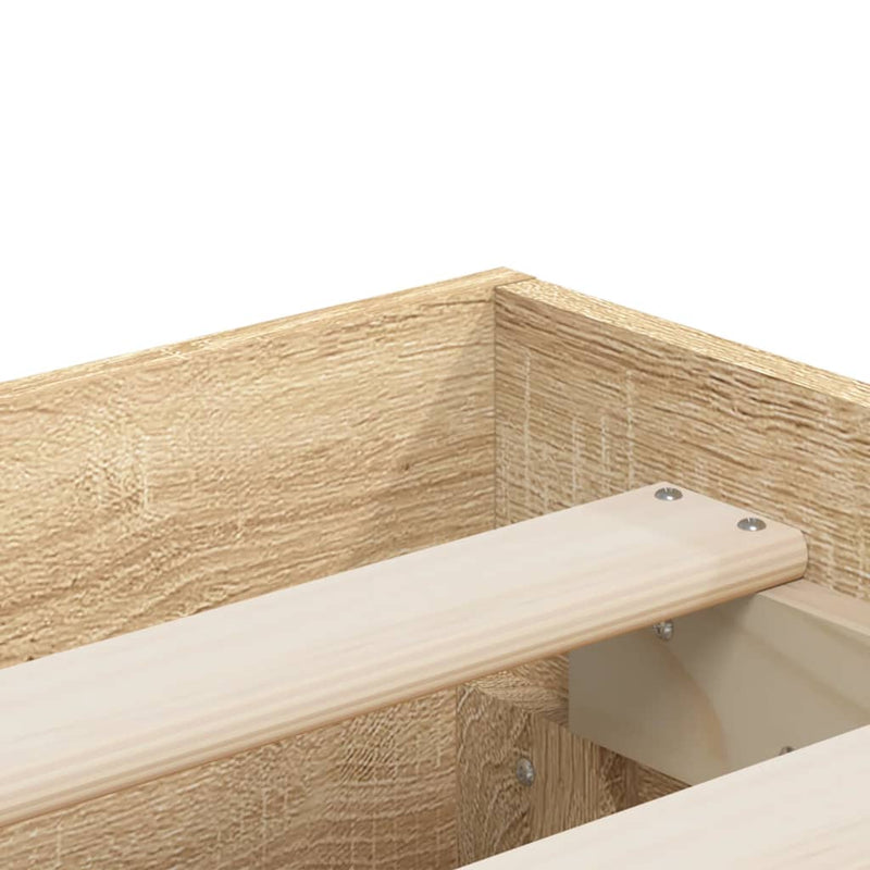 vidaXL Bed Frame with Drawers without Mattress Sonoma Oak 150x200 cm