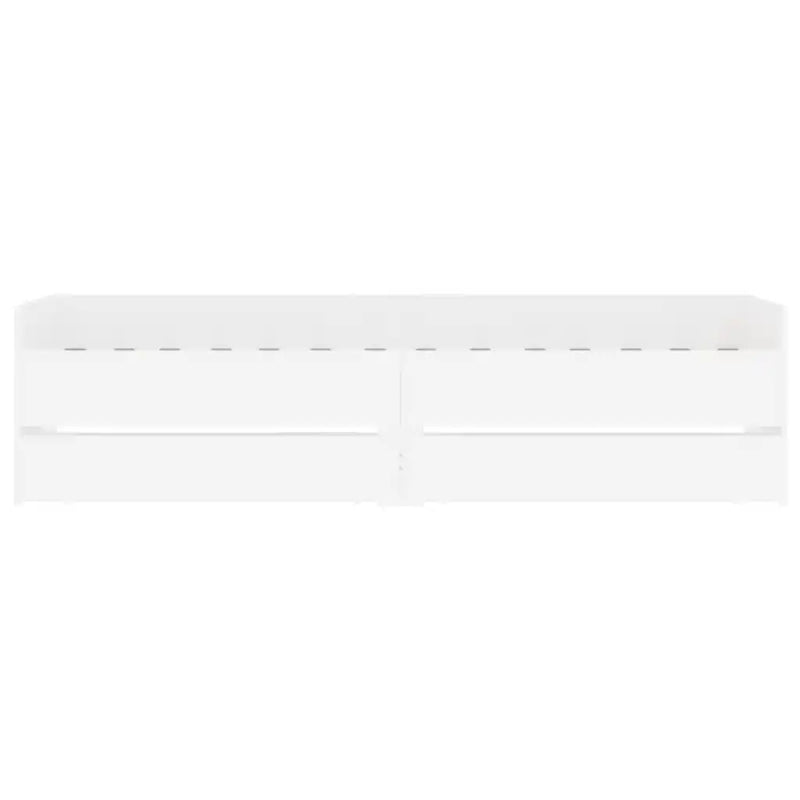 Bed Frame with Drawers without Mattress White 90x190 cm