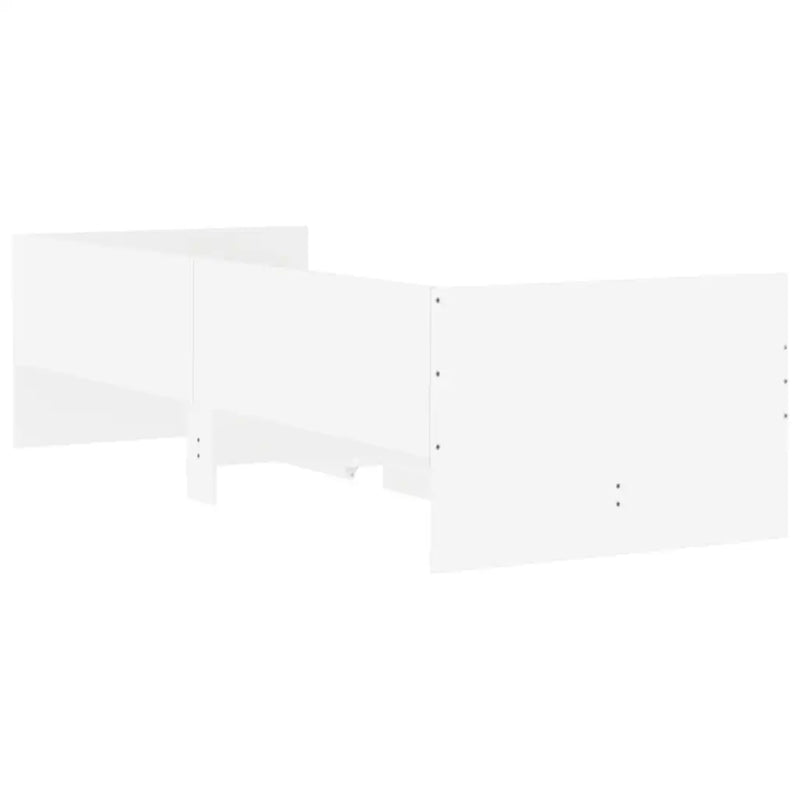 Bed Frame with Drawers without Mattress White 90x190 cm