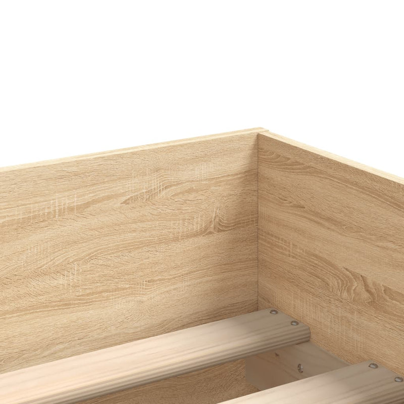 vidaXL Bed Frame with Drawers without Mattress Sonoma Oak 90x190 cm