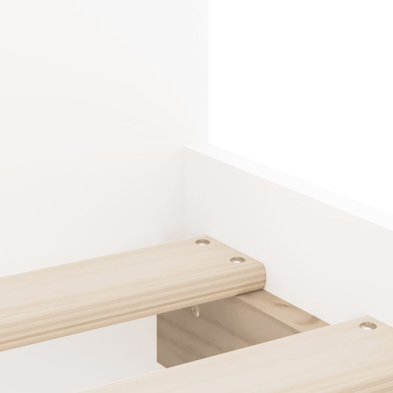 Bed Frame with Drawers White 90x190 cm