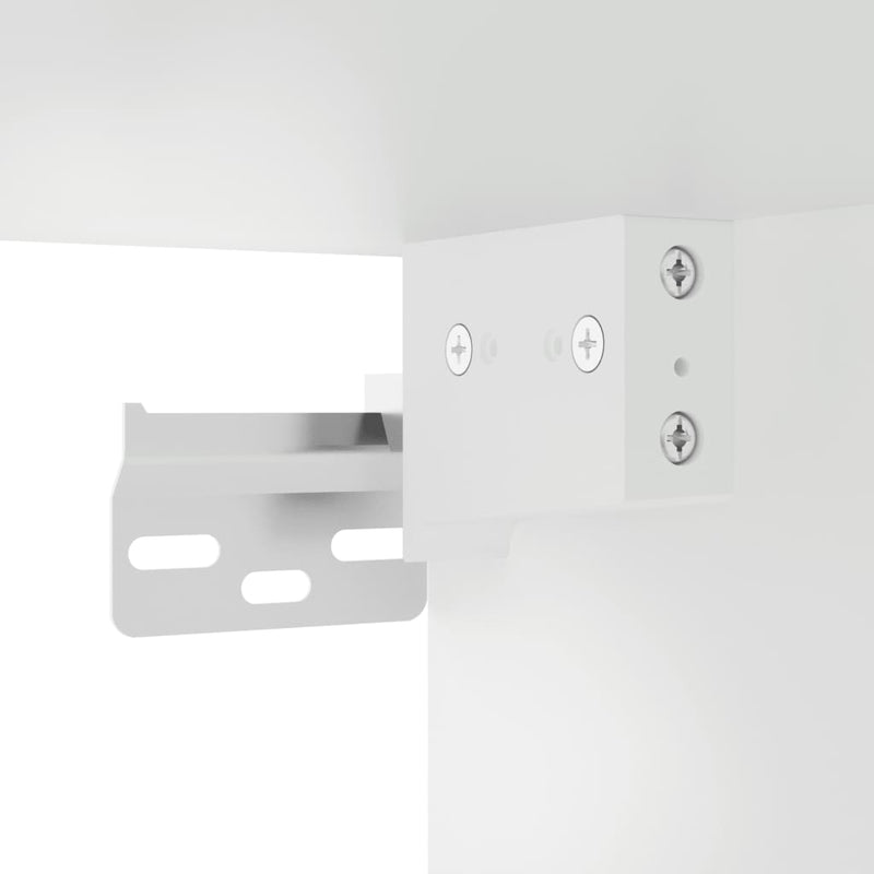 vidaXL TV Wall Cabinets 2 pcs White 80x30x30 cm Engineered Wood