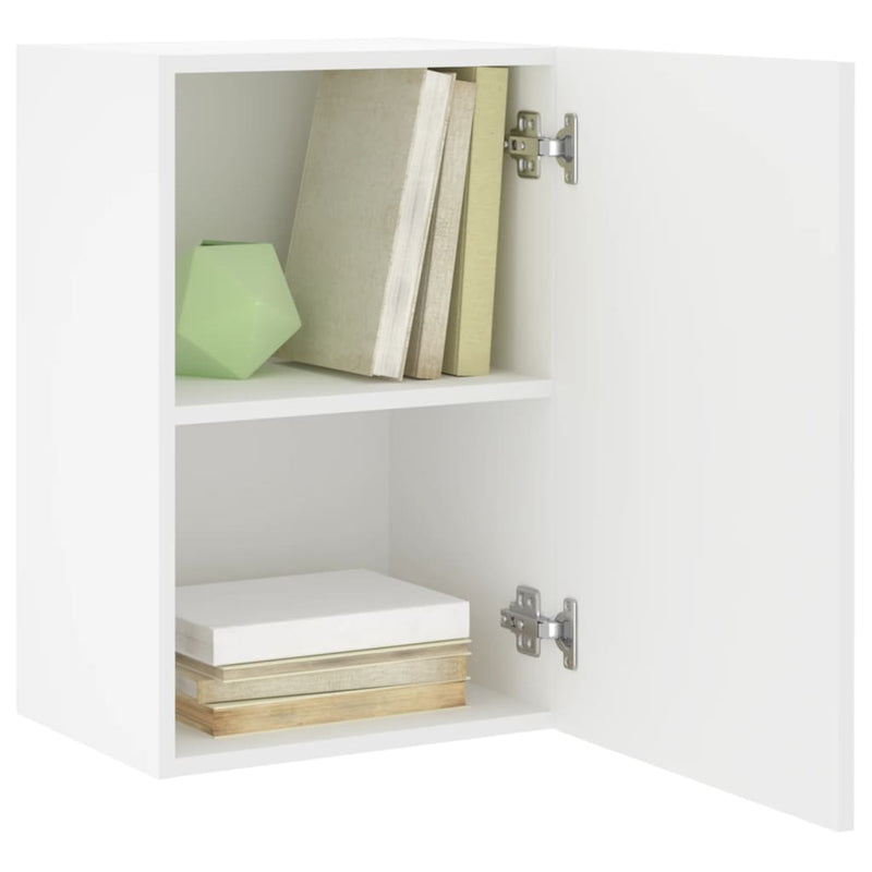 vidaXL TV Wall Cabinets 2 pcs White 40.5x30x60 cm Engineered Wood