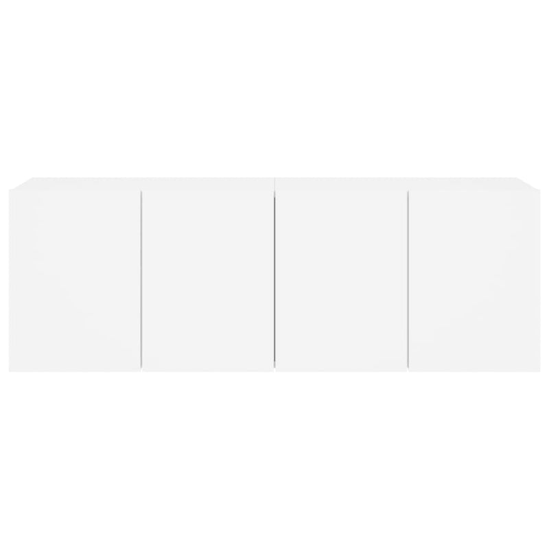vidaXL TV Cabinets Wall-mounted 2 pcs White 60x30x41 cm