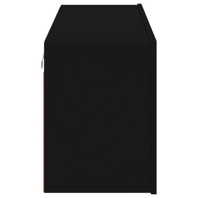 vidaXL TV Cabinet Wall-mounted Black 100x30x41 cm