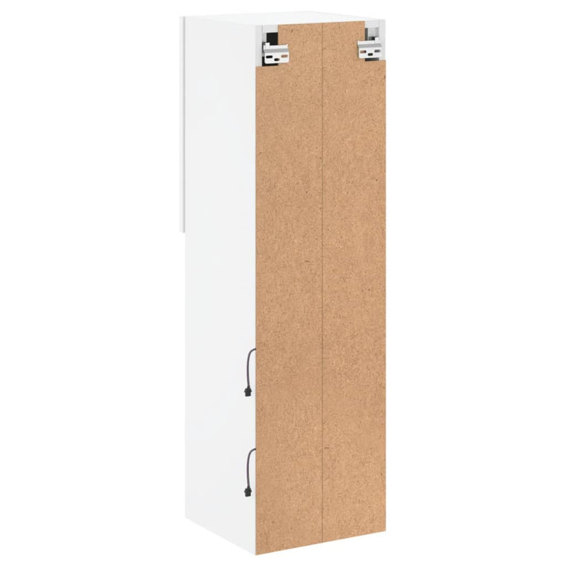 vidaXL TV Cabinet with LED Lights White 30.5x30x102 cm