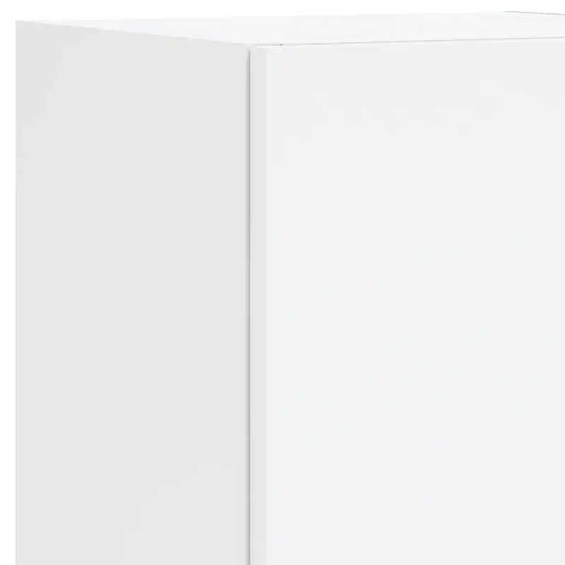 TV Cabinets with LED Lights 2 pcs White 30.5x30x102 cm