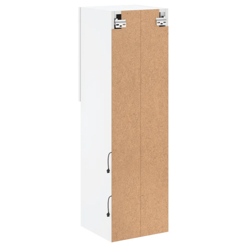 TV Cabinets with LED Lights 2 pcs White 30.5x30x102 cm