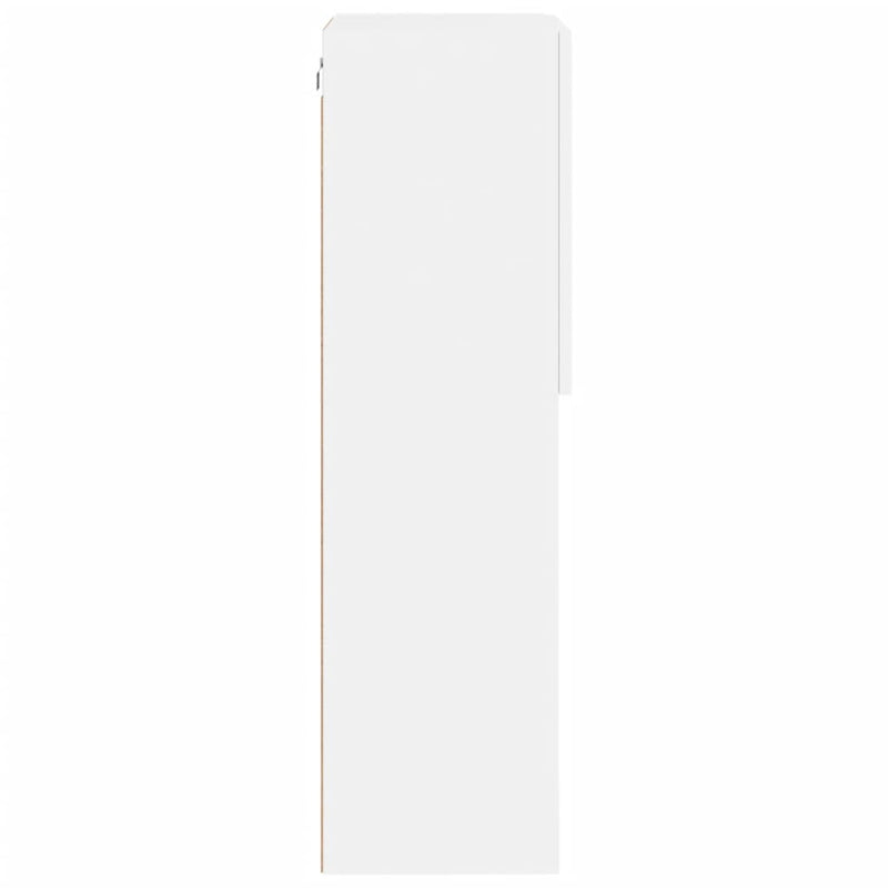 vidaXL TV Cabinet with LED Lights White 40.5x30x102 cm