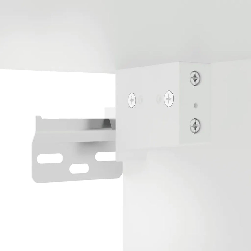 TV Wall Cabinets with LED Lights 2 pcs White 80x30x40 cm