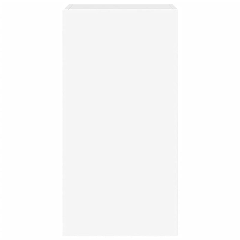 vidaXL TV Wall Cabinet with LED Lights White 40.5x35x80 cm