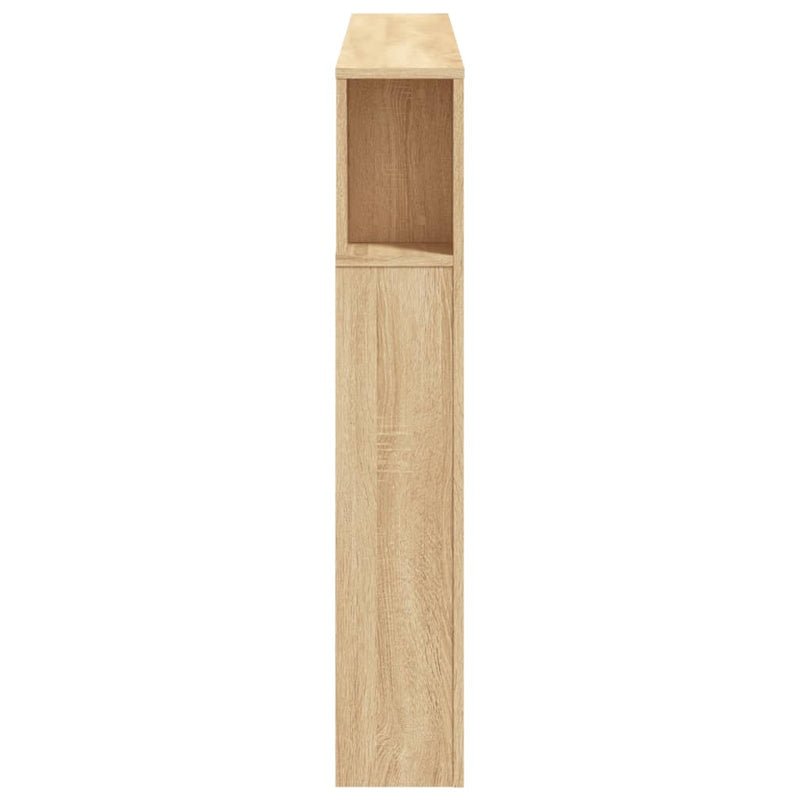 vidaXL LED Headboard Sonoma Oak 140 cm Engineered Wood