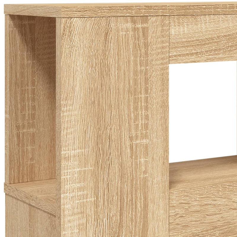 vidaXL LED Headboard Sonoma Oak 140 cm Engineered Wood