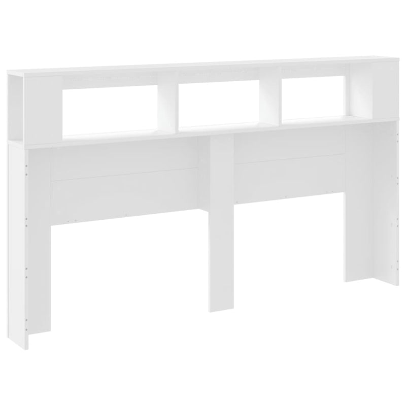vidaXL LED Headboard White 180 cm Engineered Wood