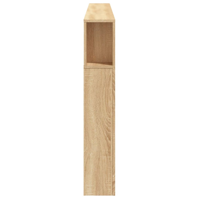 vidaXL LED Headboard Sonoma Oak 220 cm Engineered Wood