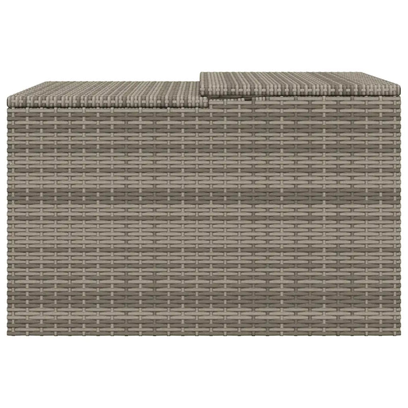 Robot Mower Garage Grey 86x90x52/57 cm Poly Rattan