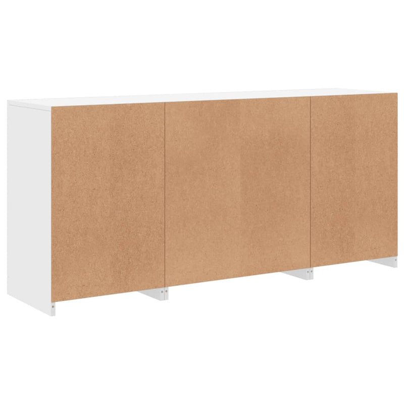 vidaXL Sideboard with LED Lights White 142.5x37x67 cm