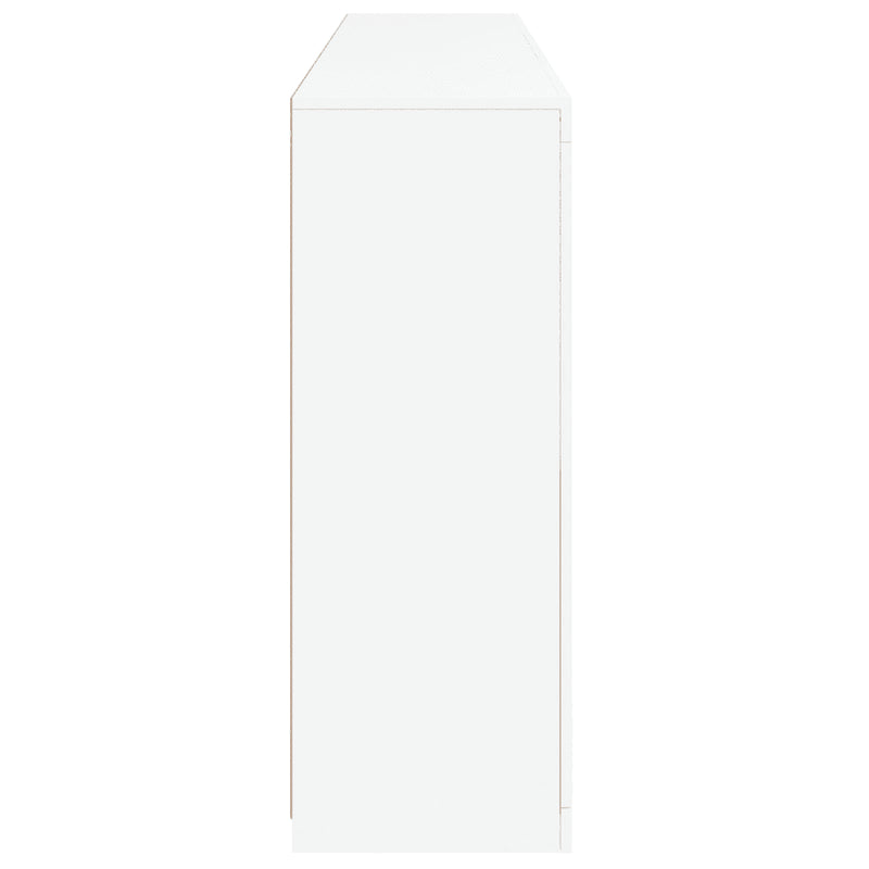 Sideboard with LED Lights White 181.5x37x100 cm