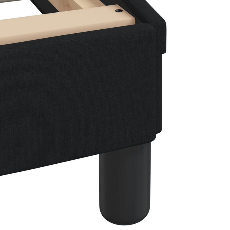 vidaXL Bed Frame "Dover" Black 152x203 cm Queen Fabric