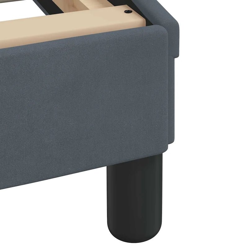 Bed Frame "Dover" Dark Grey 152x203 cm Queen Velvet