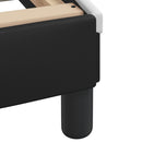 vidaXL Bed Frame "Dover" Black and White 152x203 cm Queen Faux Leather