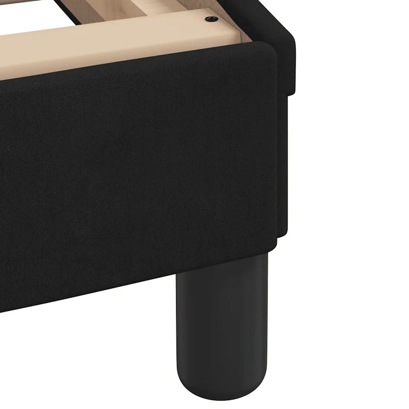 Bed Frame "Dover" Black 107x203 cm King Single Velvet
