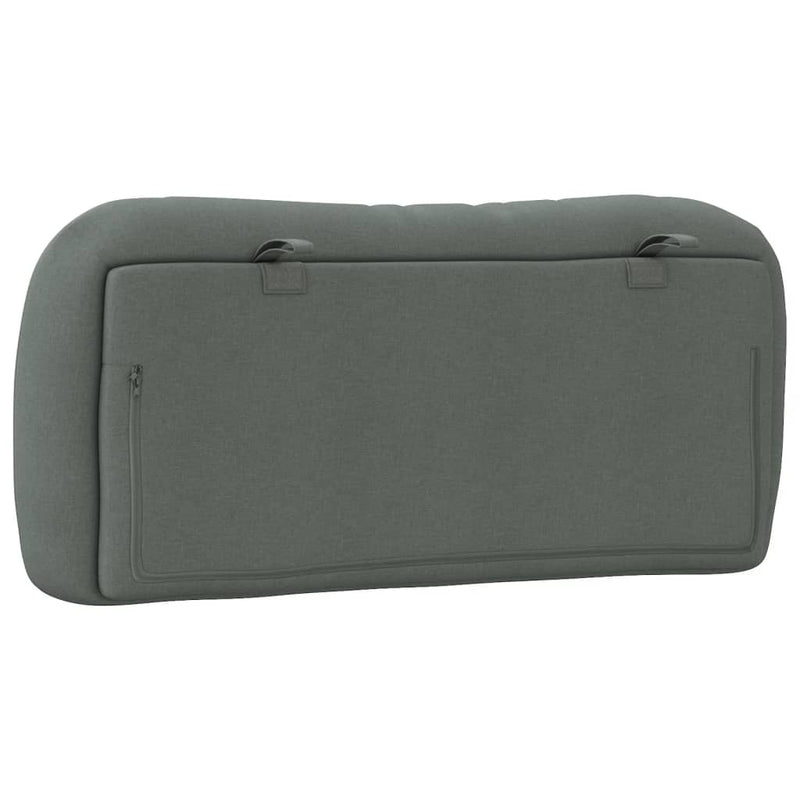 Headboard Cushion Dark Grey 90 cm Fabric